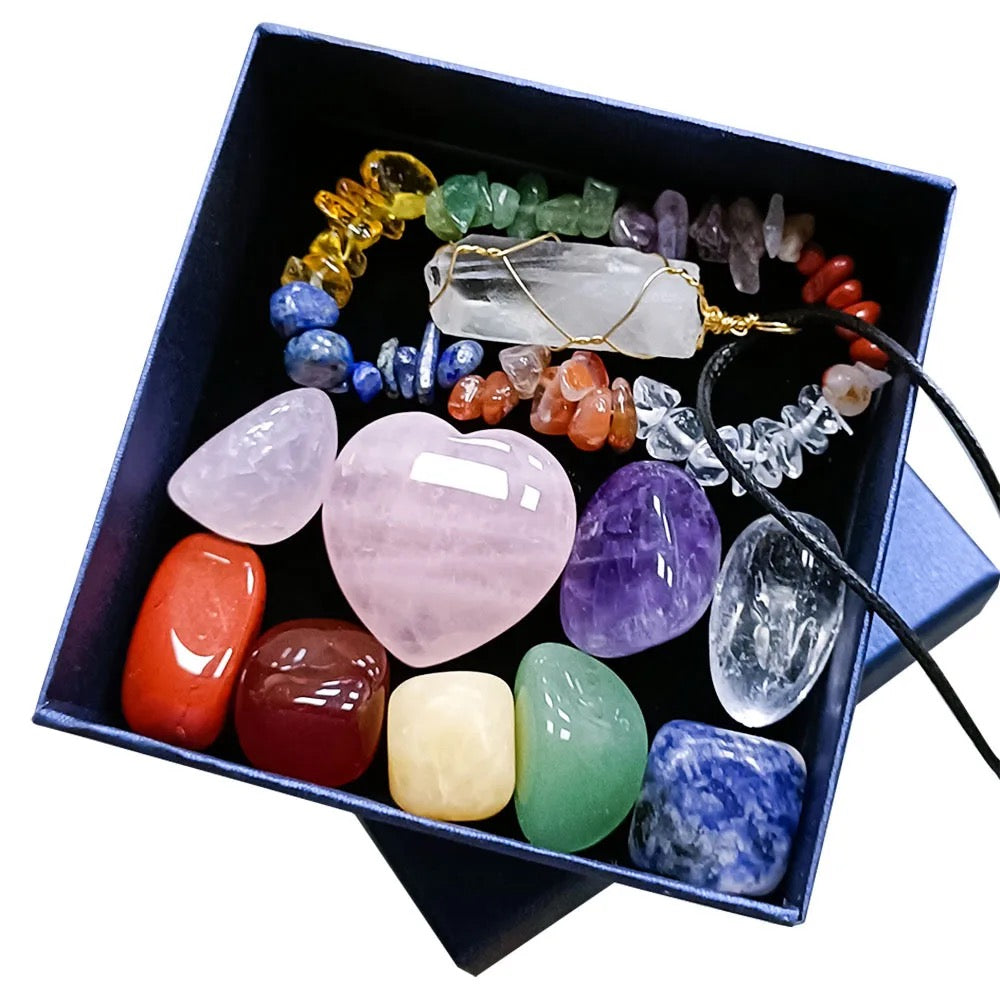 Chakra Harmony Gift Set Crystal Elegance for Balance and Love