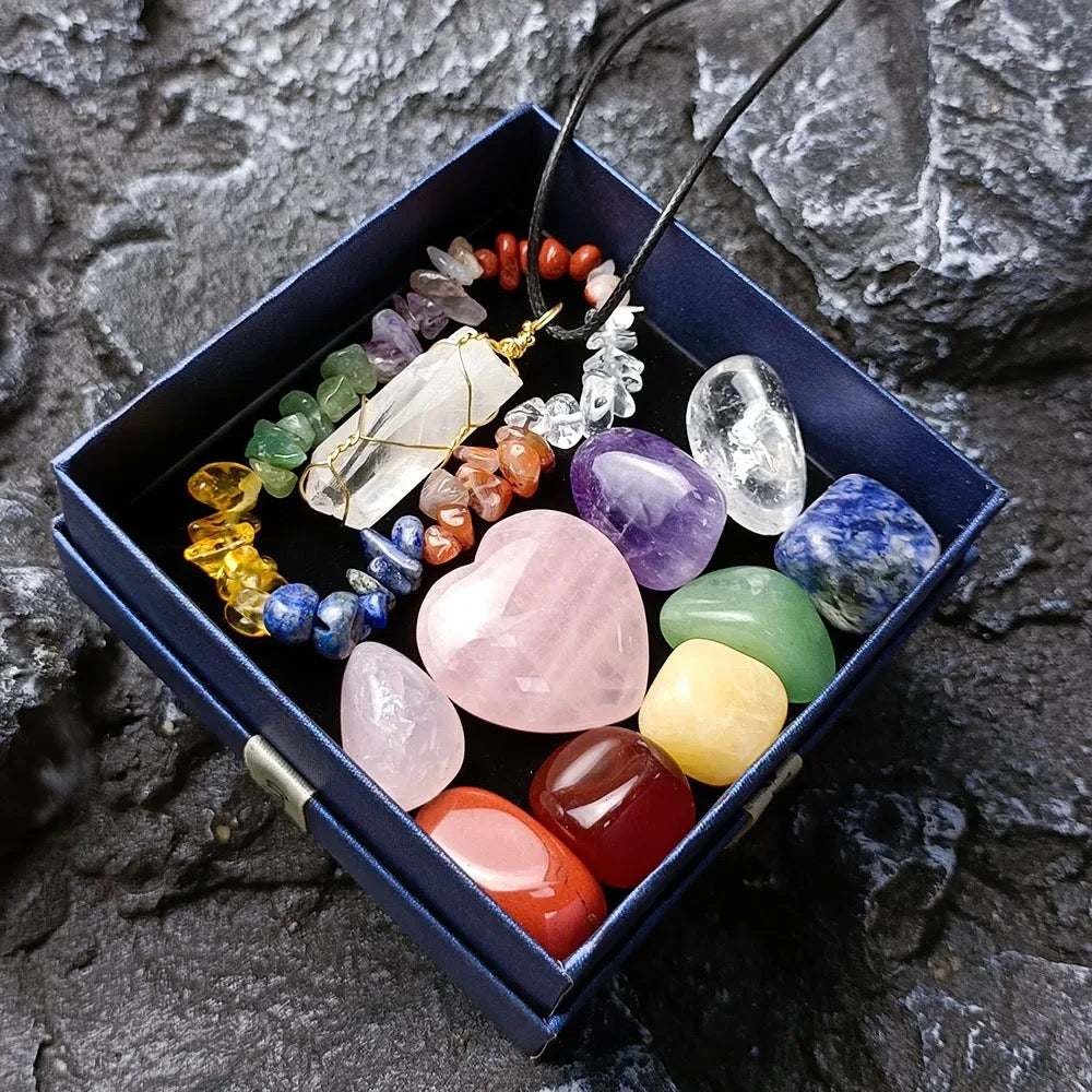 Chakra Harmony Gift Set Crystal Elegance for Balance and Love