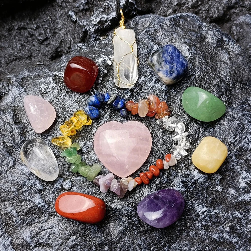 Chakra Harmony Gift Set Crystal Elegance for Balance and Love