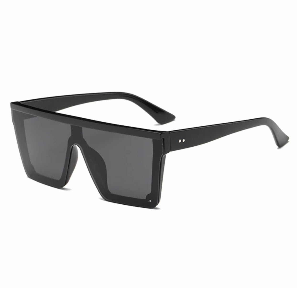OMW Round Sunglasses, Black & Grey